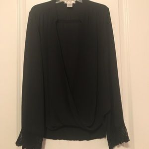 Black Blouse- low front